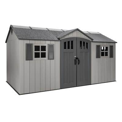 Lifetime Dual Entry 15' x 8' Outdoor Shed