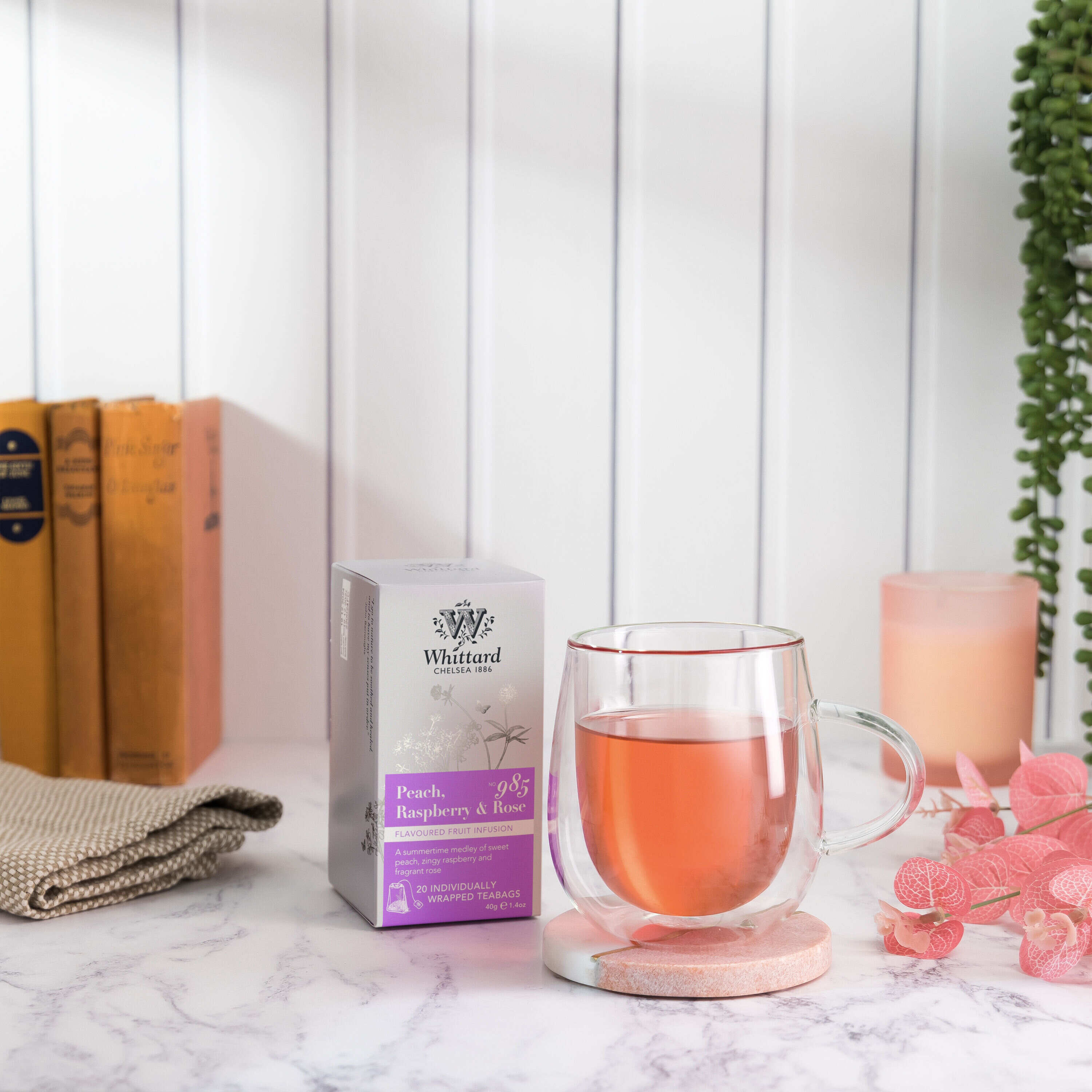 Peach, Raspberry & Rose Infusion Teabags | Teabags | Infusion