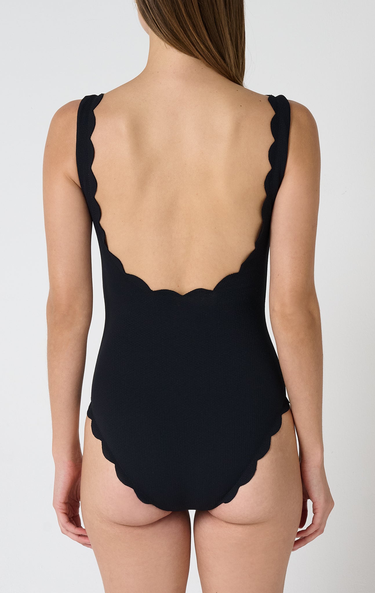 Marysia Women's Palm Springs Tie Maillot in Black/Indigo | Stretch