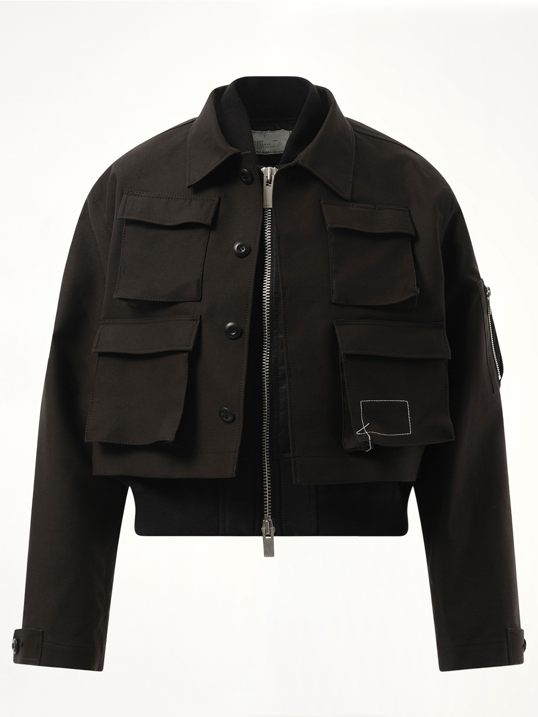 SACAI WTAPS Cotton Back Satin x Nylon Twill Jacket | MARAIS