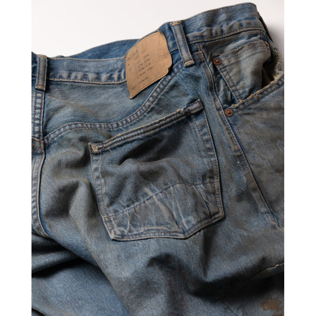 ANACHRONORM AN291 HARD REMAKED REGULAR TAPERED 5P PANTS INDIGO