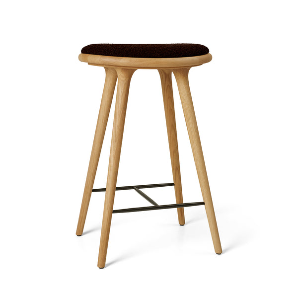 Earth Stool Backrest | Coffee Waste Dark | 69 cm | by Eva Harlou