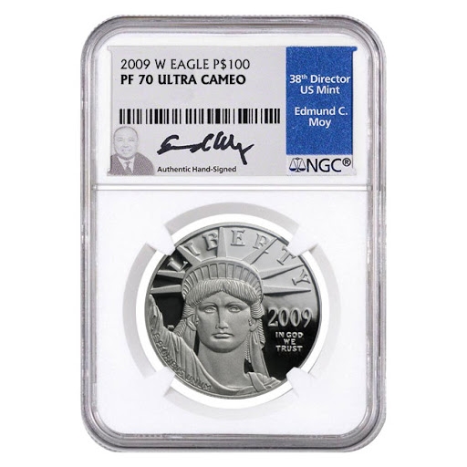 2009 $100 Platinum American Eagle Proof 70 Coin