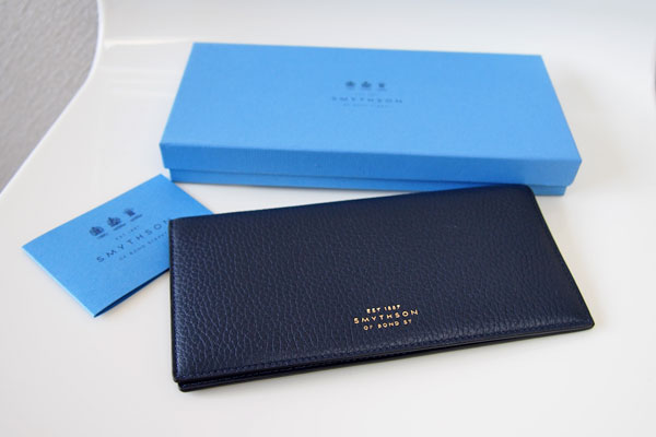 スマイソン｜SMYTHSON｜バーリントン 長札入れ ネイビー