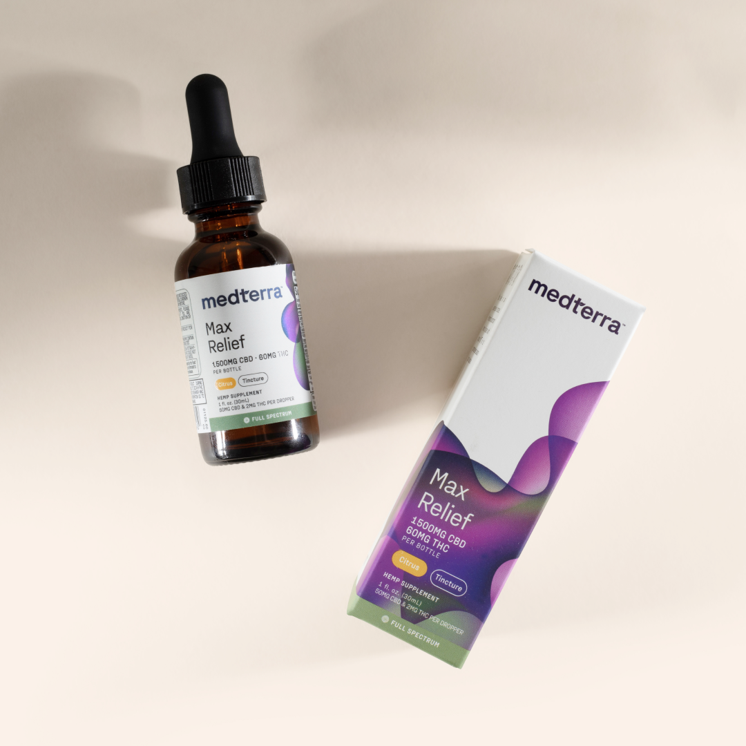 Full Spectrum CBD Oil Drops w/ 2 mg THC & 50 mg CBD - Medterra