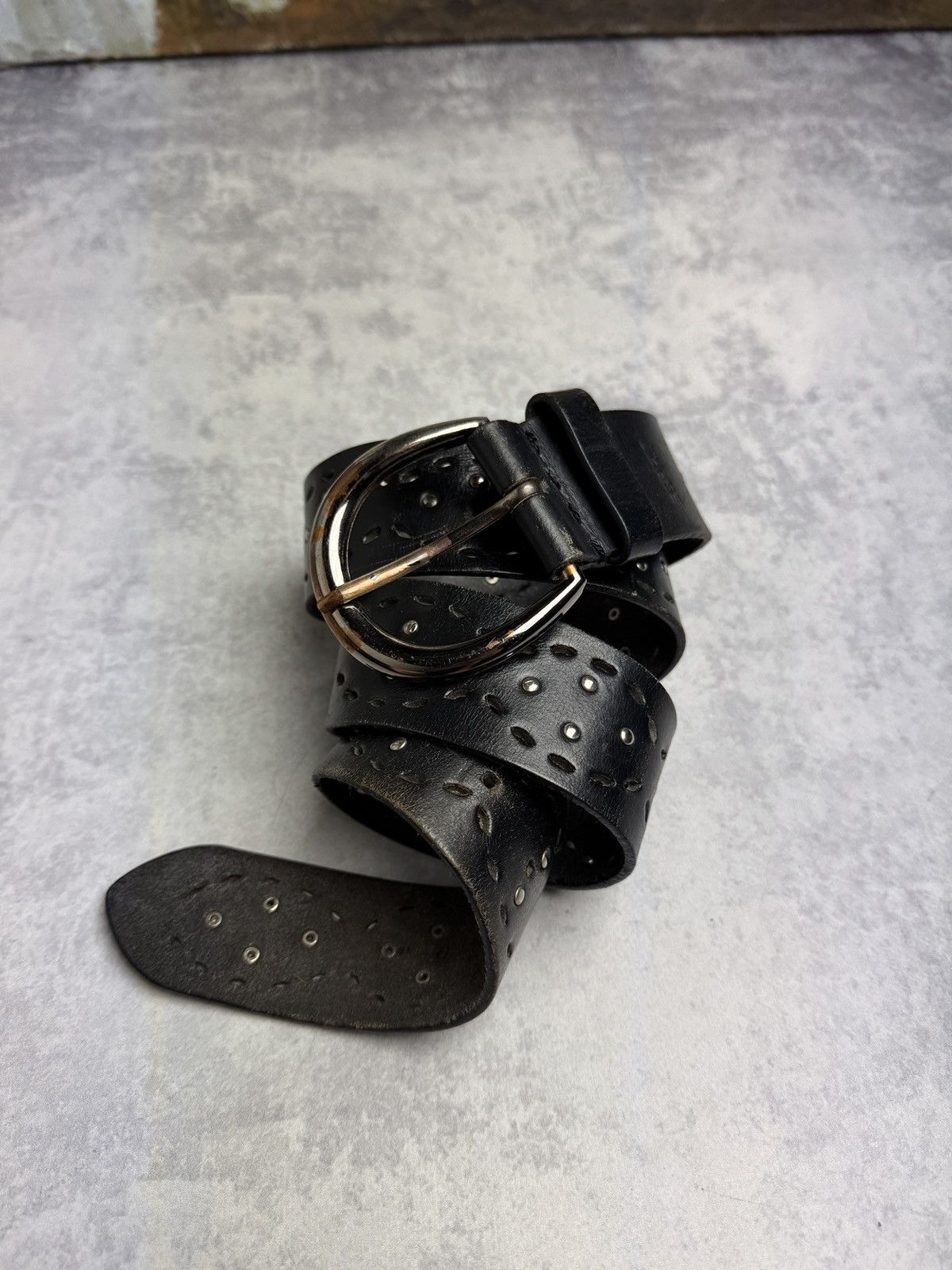 Hysteric Glamour Hysteric Glamour Chaos metal buckle leather studd
