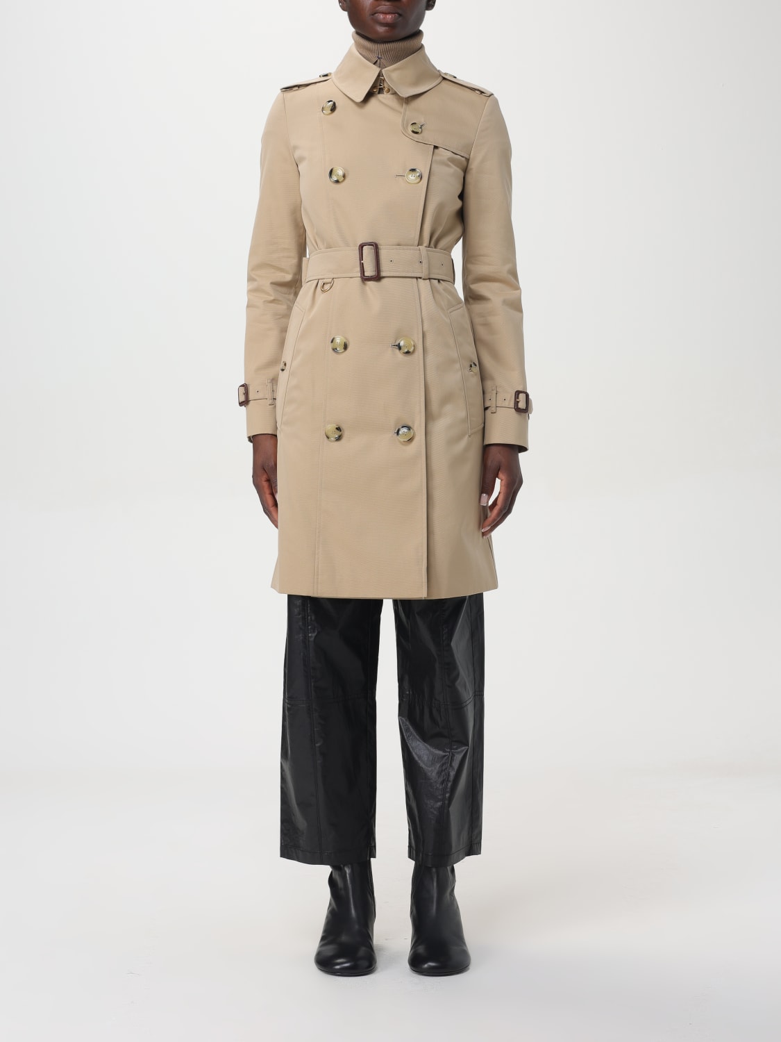 Burberry トレンチコート レディース - ベージュ | 8079404 | GIGLIO.COM