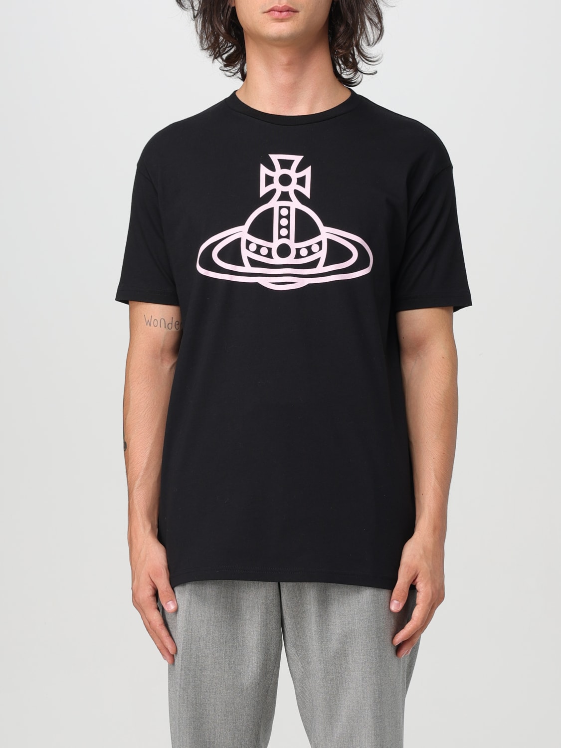 Vivienne Westwood Outlet: T-shirt men - Black | 3G010022J001M