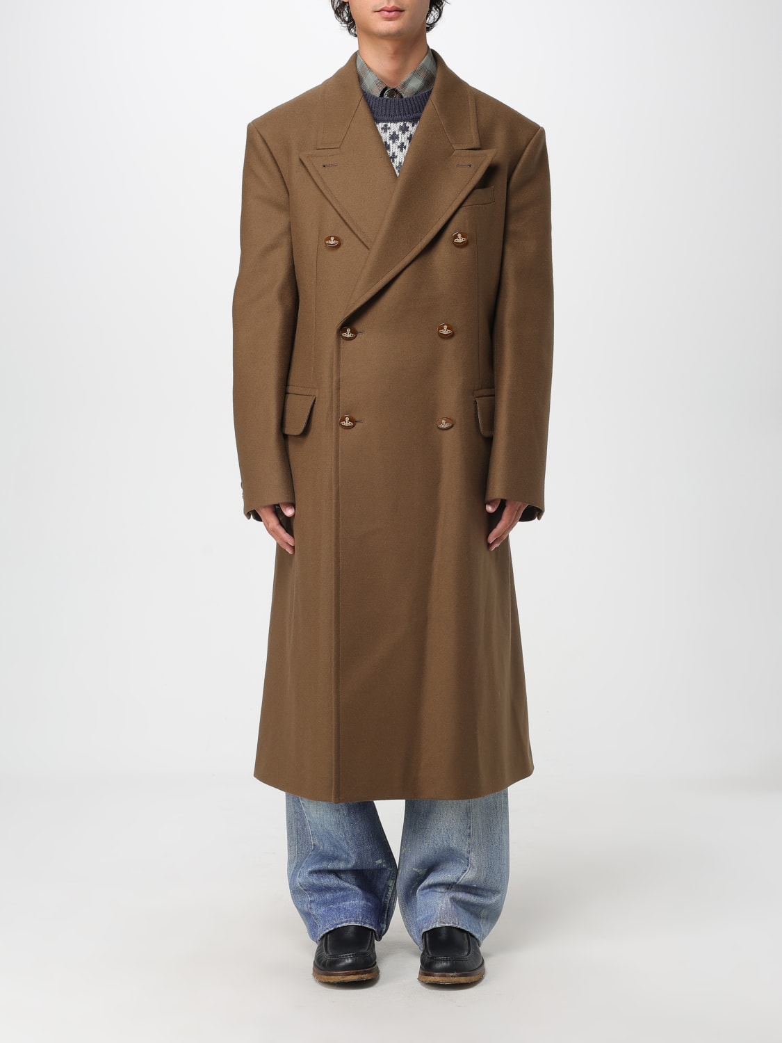 Vivienne Westwood Coat men - Brown | 3301001NW019Z | GIGLIO.COM