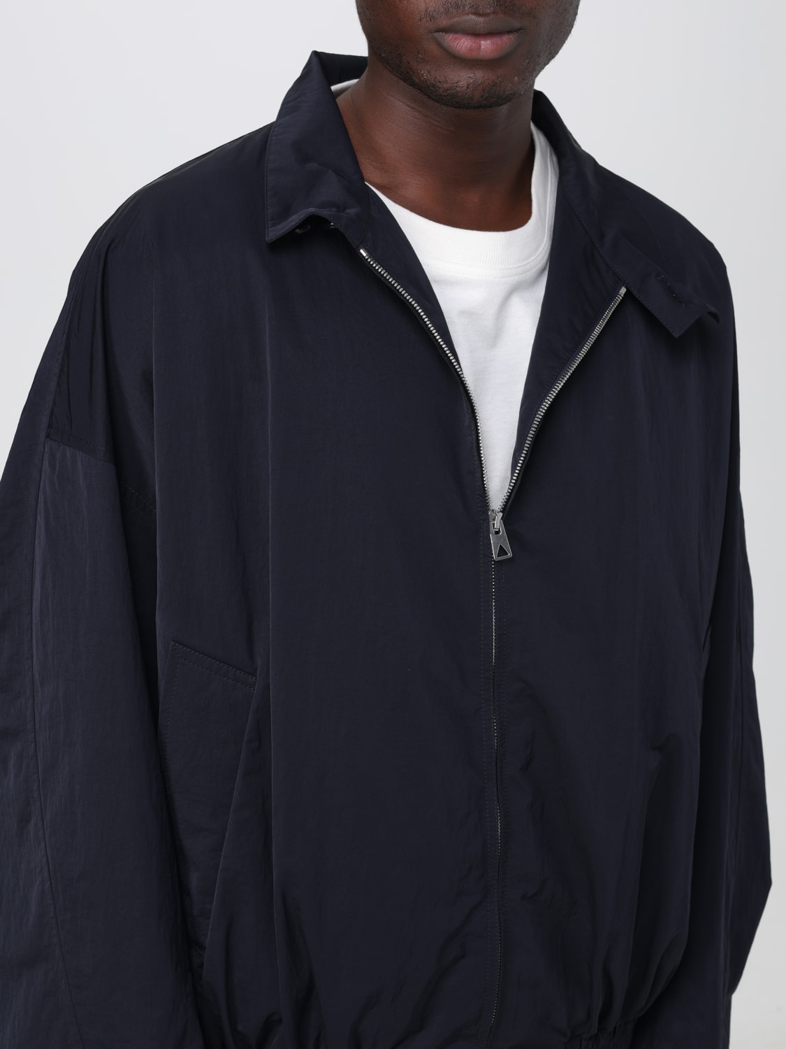 Bottega Veneta jacket in twill - Navy | 761325 VF4K0 | GIGLIO.COM