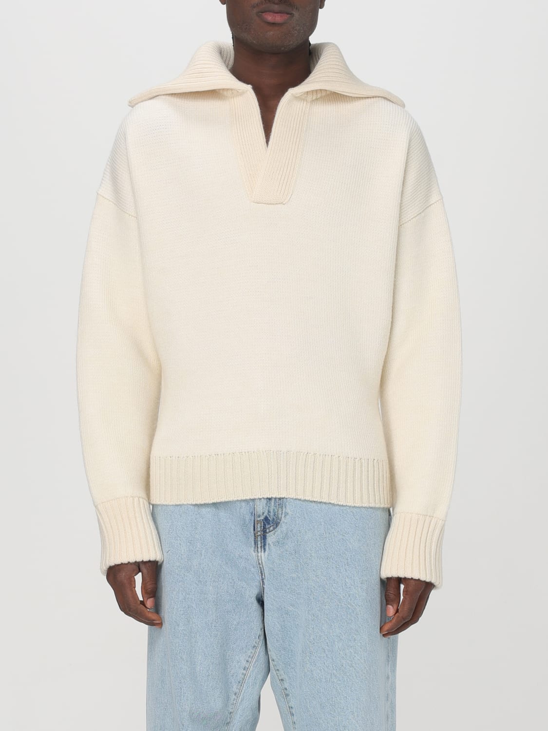 Bottega Veneta Sweater men - Yellow Cream | 804792V4PA0 | GIGLIO.COM