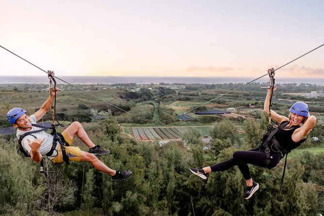 Oahu North Shore Zipline Experience from Kahuku 2026 - BOOK NOW