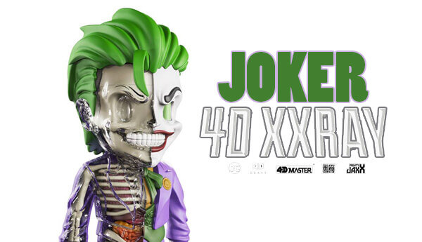 4D Joker XXRAY Figure By Jason Freeny x Mighty Jaxx x 4DMaster