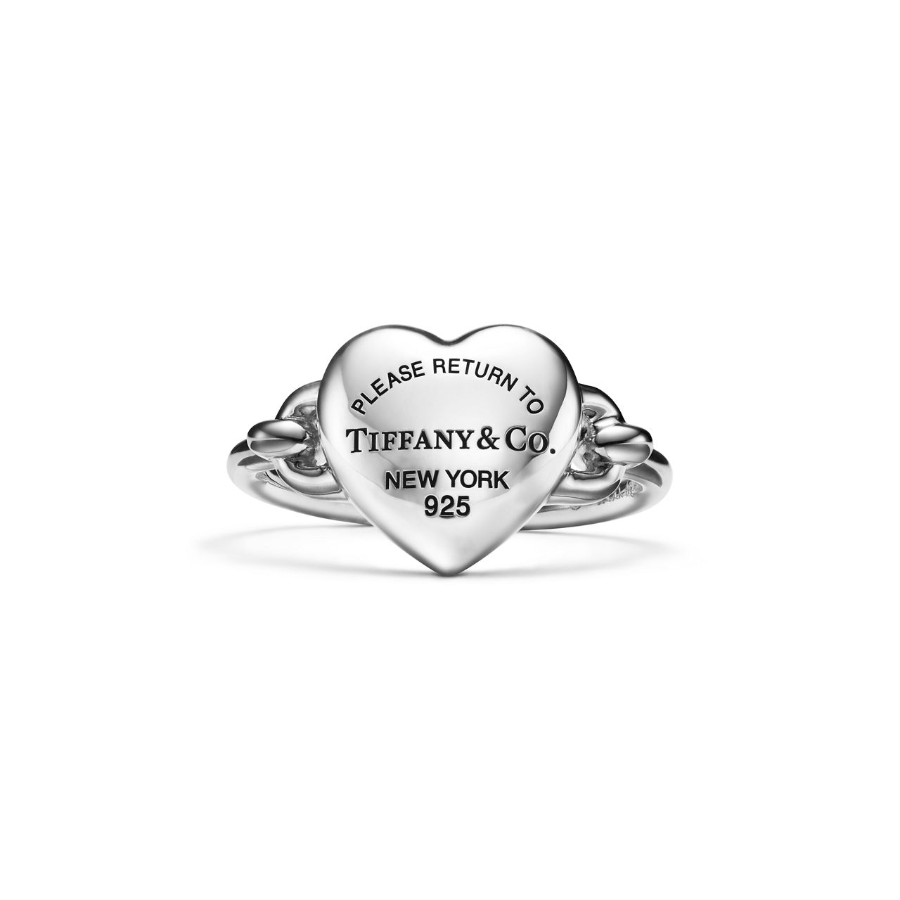 Return to Tiffany®:Full Heart Ring in Sterling Silver | Tiffany