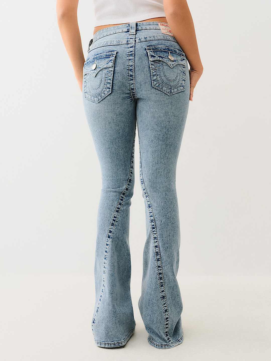 JOEY MID RISE BIG T FLARE JEAN