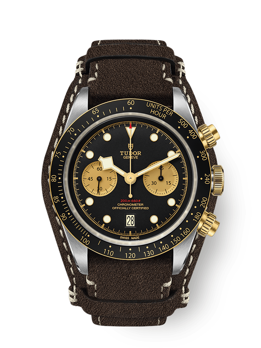 チューダー Black Bay Chrono S&Gウォッチ - 41 mm スチール製ケース
