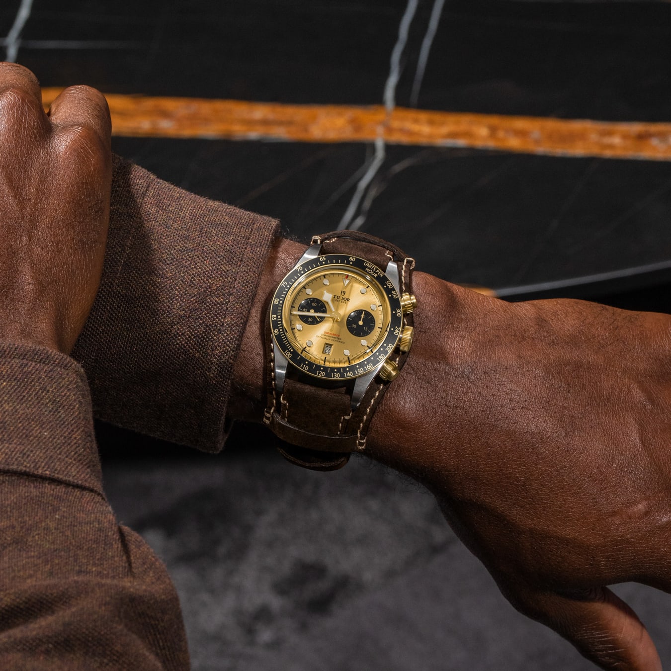 チューダー Black Bay Chrono S&Gウォッチ - 41 mm スチール製ケース