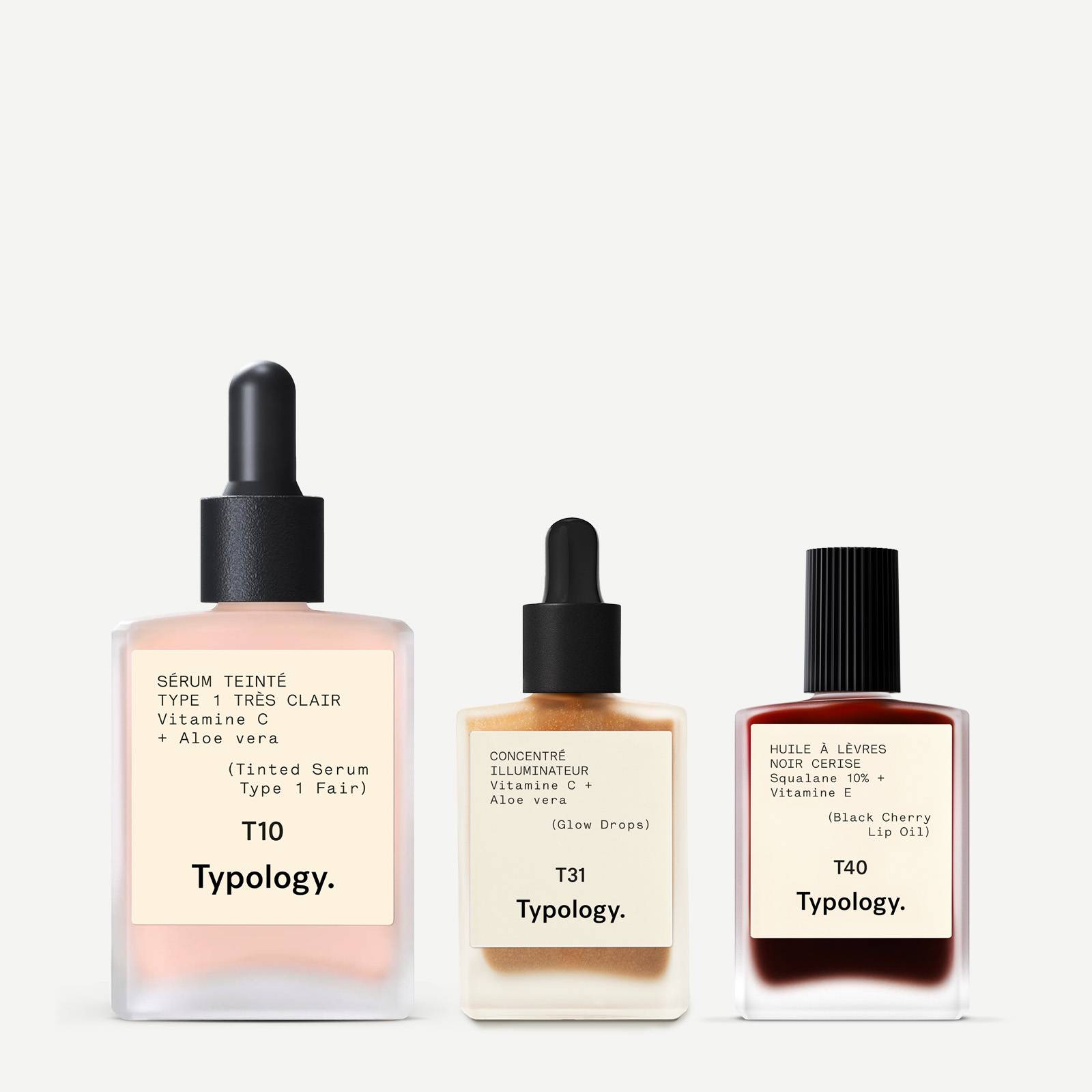 グロウ ドロップス 5％ ビタミン C + アロエベラ — Typology