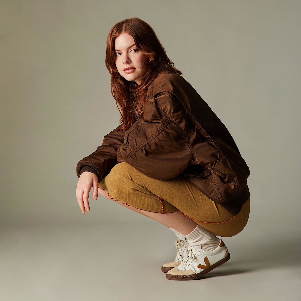 VOLLEY LEATHER WHITE TENT BARK | VEJA