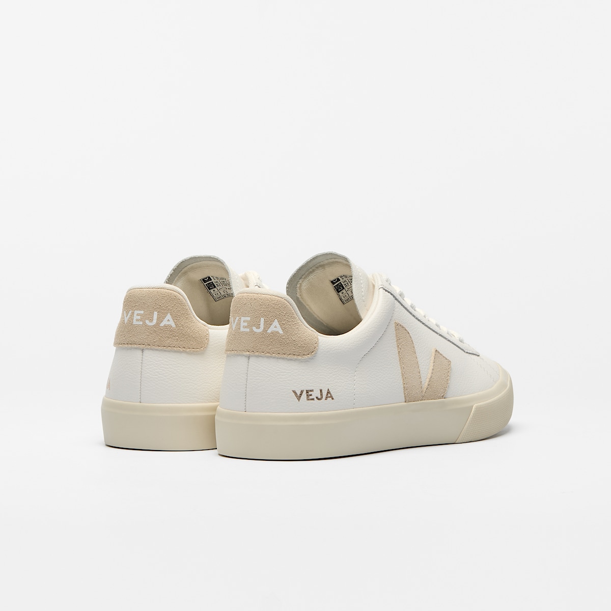 CAMPO LEATHER WHITE ALMOND | VEJA