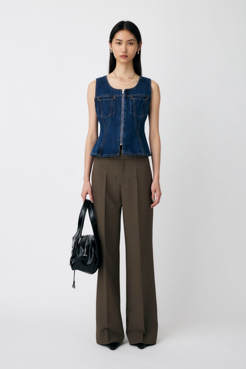 MOUSSY | WAIST FIT デニムベスト (シャツ・ブラウス ) |SHEL'TTER