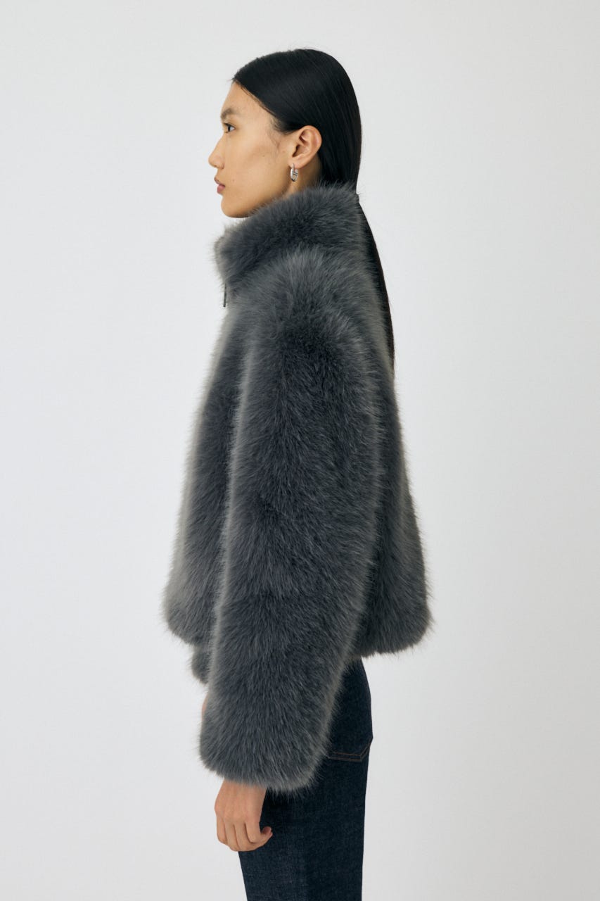 MOUSSY | 【otonaMUSE掲載】F/FUR STAND COLLAR ジャケット (ブルゾン