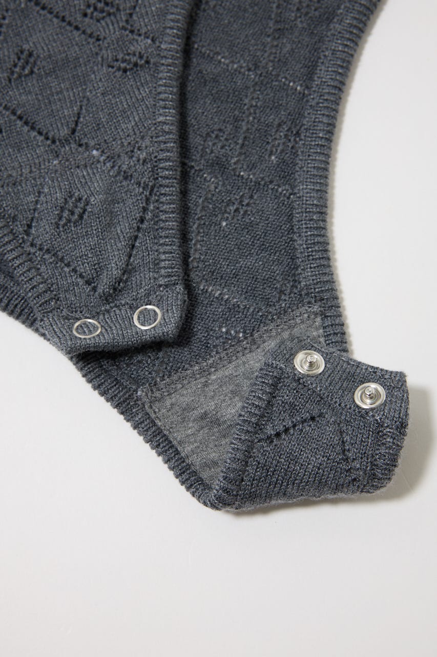 MOUSSY | EYELET KNIT ボディスーツ (ニット ) |SHEL'TTER WEBSTORE