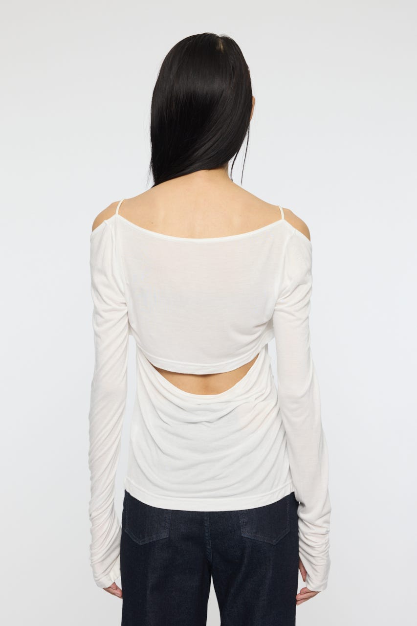 MOUSSY | 【WEB限定】SQUARE NECK GATHER トップス (Tシャツ