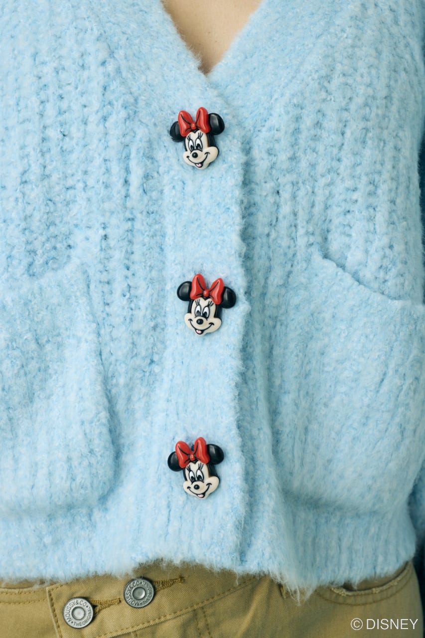 Disney SERIES CREATED by MUS | MD FACE BUTTON カーディガン