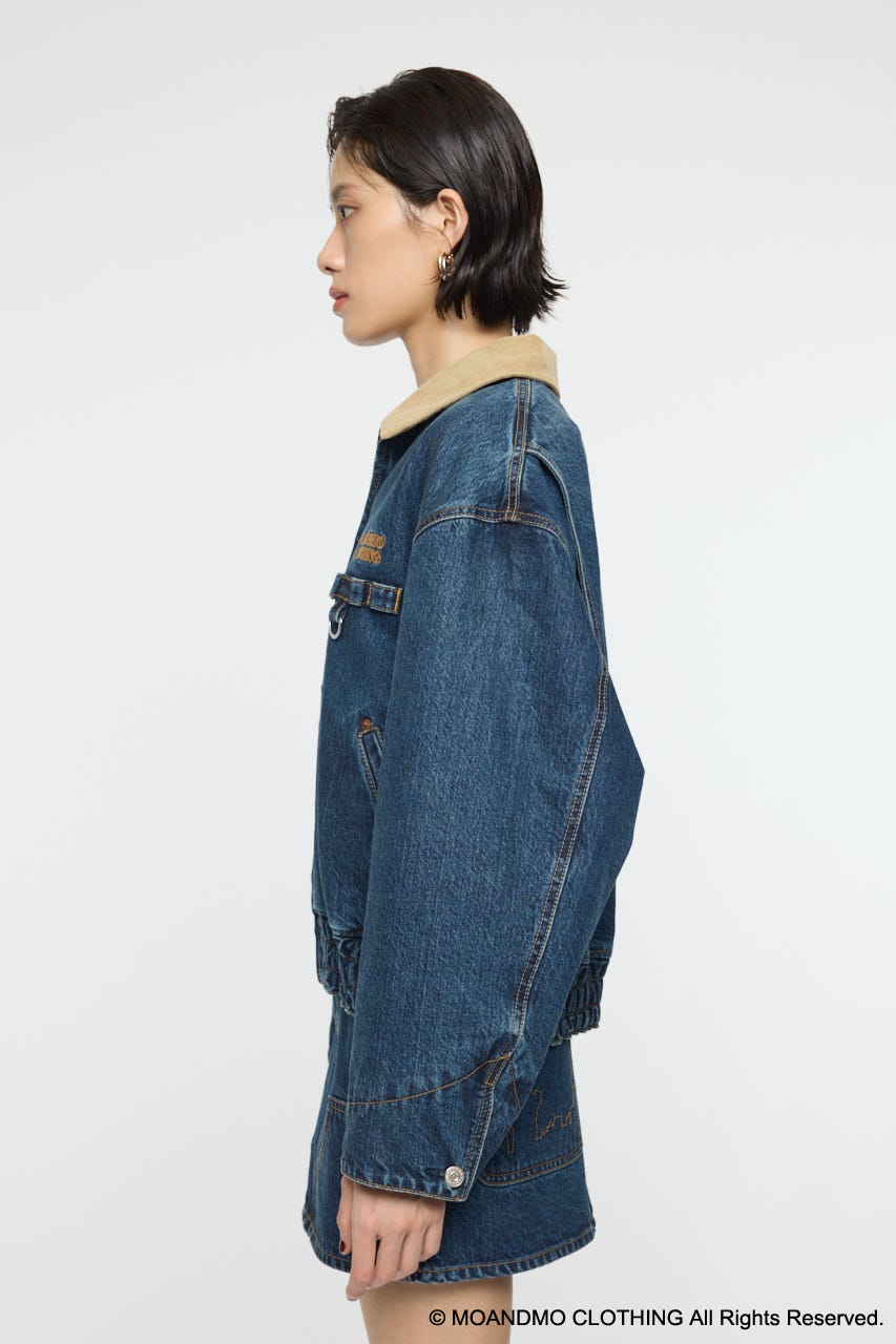 MOUSSY | MOANDMO DENIM PADDED ジャケット (デニムジャケット ) |SHEL