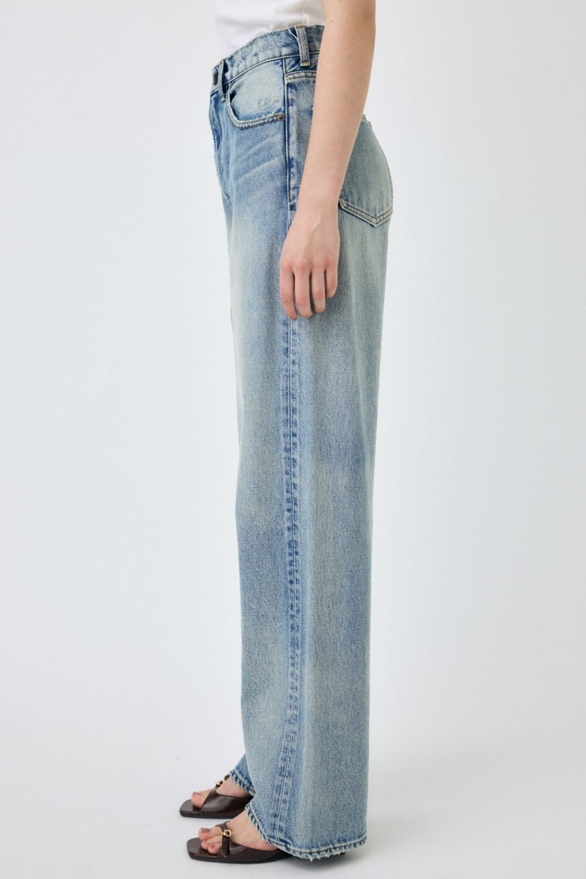 MOUSSY | HW DAMAGE LOOSE STRAIGHT (ワイド ) |SHEL'TTER WEBSTORE