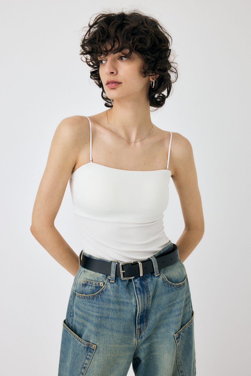 MOUSSY | BACK SHEER カップインキャミ (キャミソール ) |SHEL'TTER