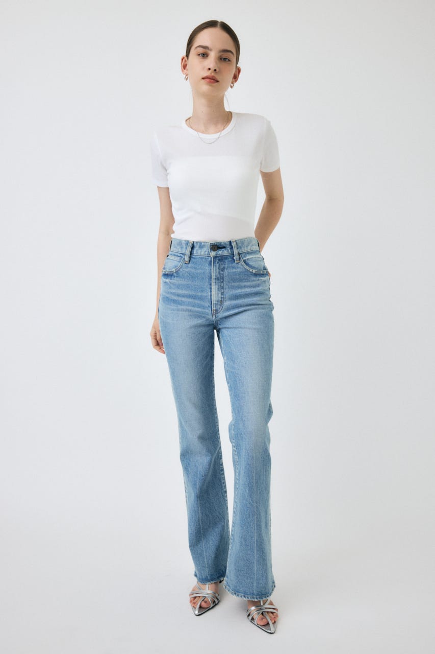 MOUSSY | MVS L/BLU FLARE (フレア ) |SHEL'TTER WEBSTORE