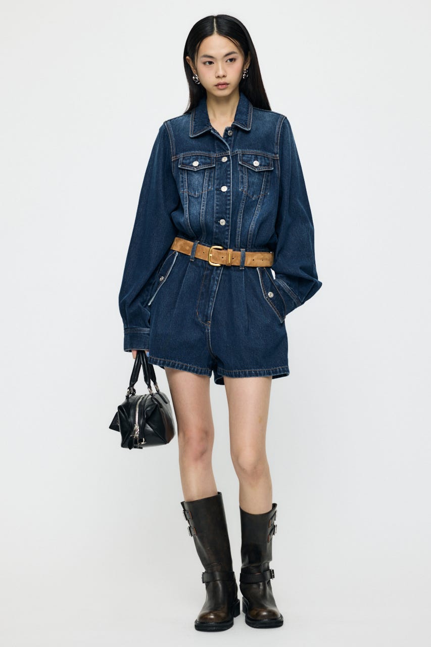 MOUSSY | DENIM SHORT ジャンプスーツ (オールインワン ) |SHEL'TTER