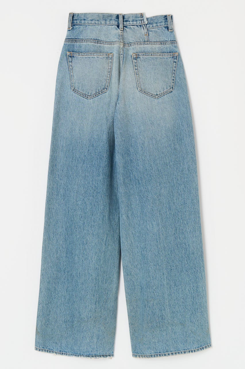 MOUSSY | CROSS WAIST WIDE ストレートSサイズ (ワイド ) |SHEL'TTER