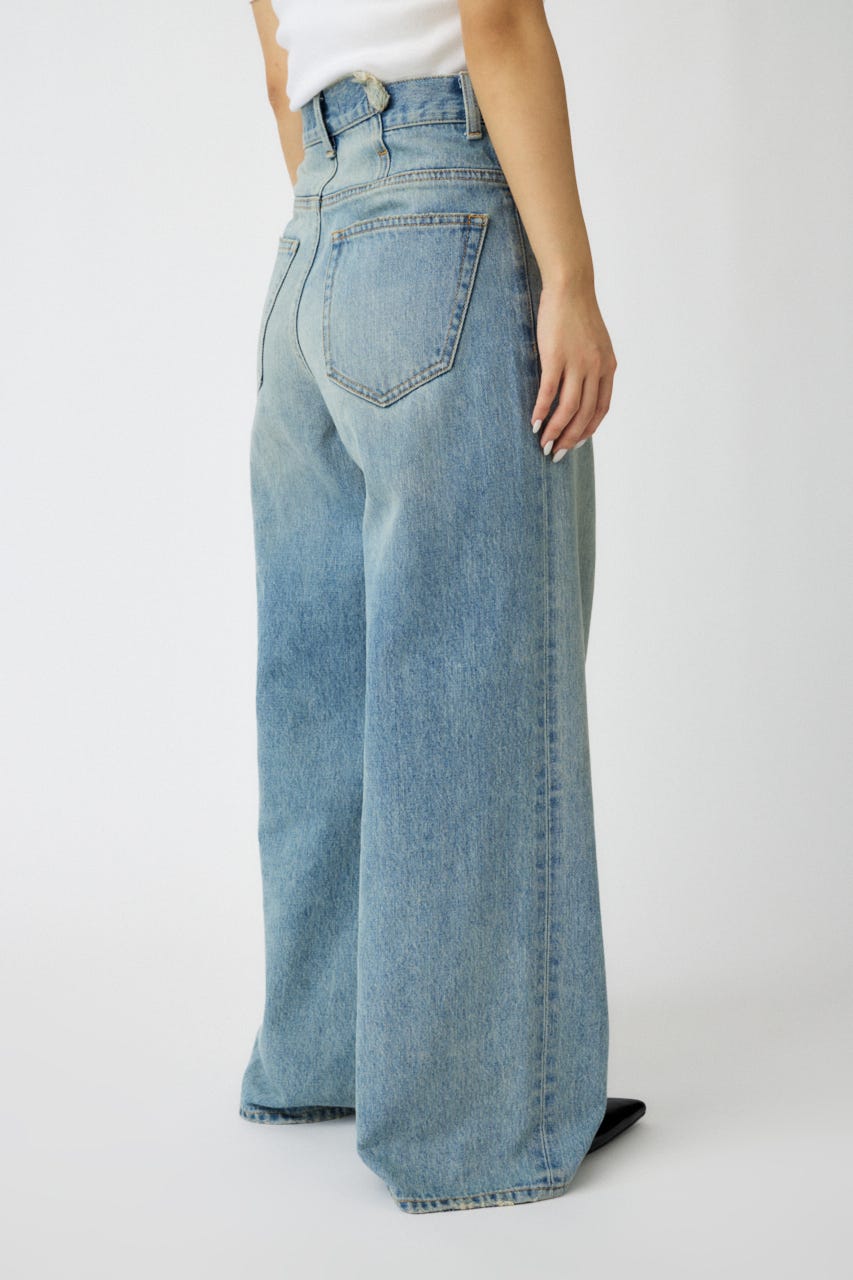 MOUSSY | CROSS WAIST WIDE ストレートSサイズ (ワイド ) |SHEL'TTER