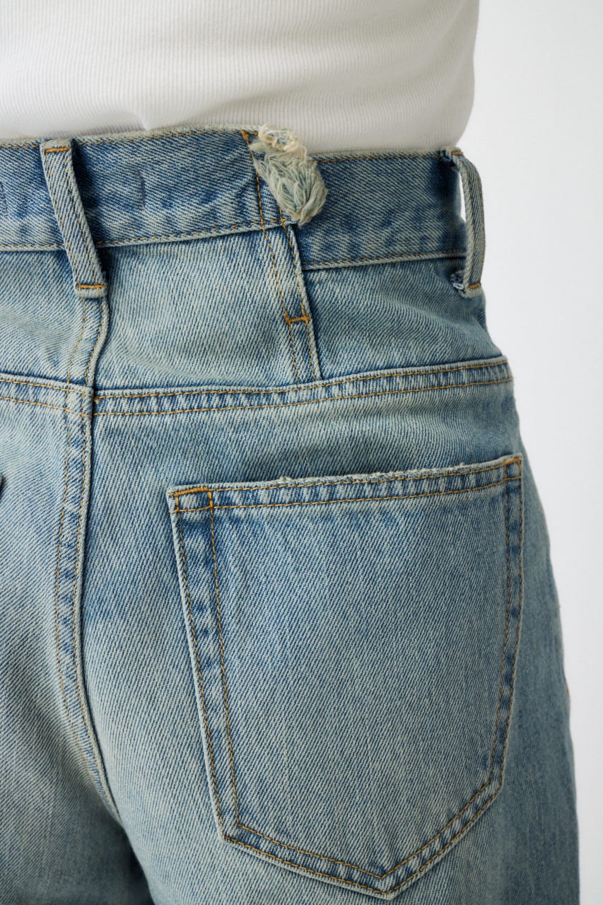MOUSSY | CROSS WAIST WIDE ストレートSサイズ (ワイド ) |SHEL'TTER