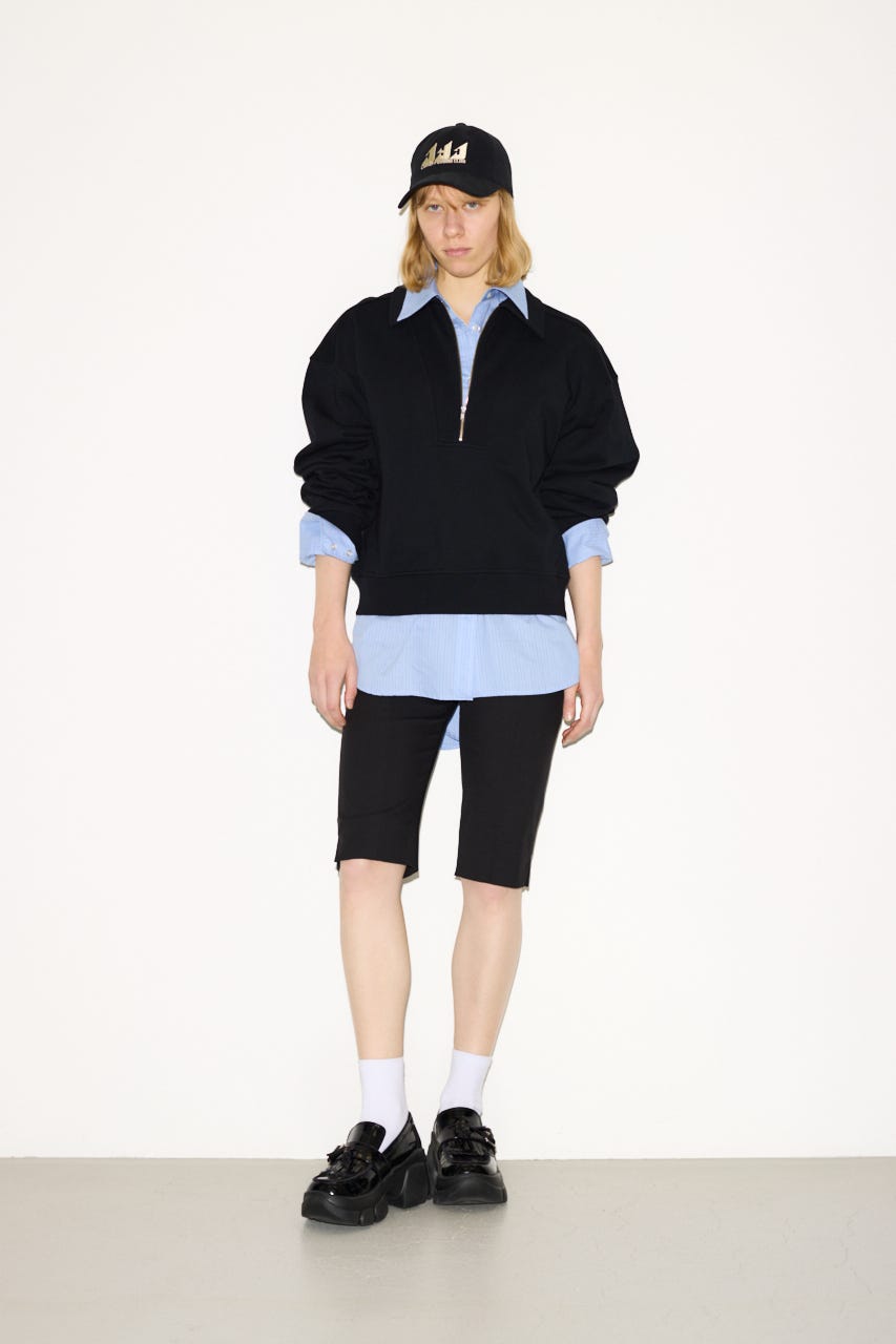 THROW by SLY | 【THROW】ZIP COLLAR SW トップス (Tシャツ