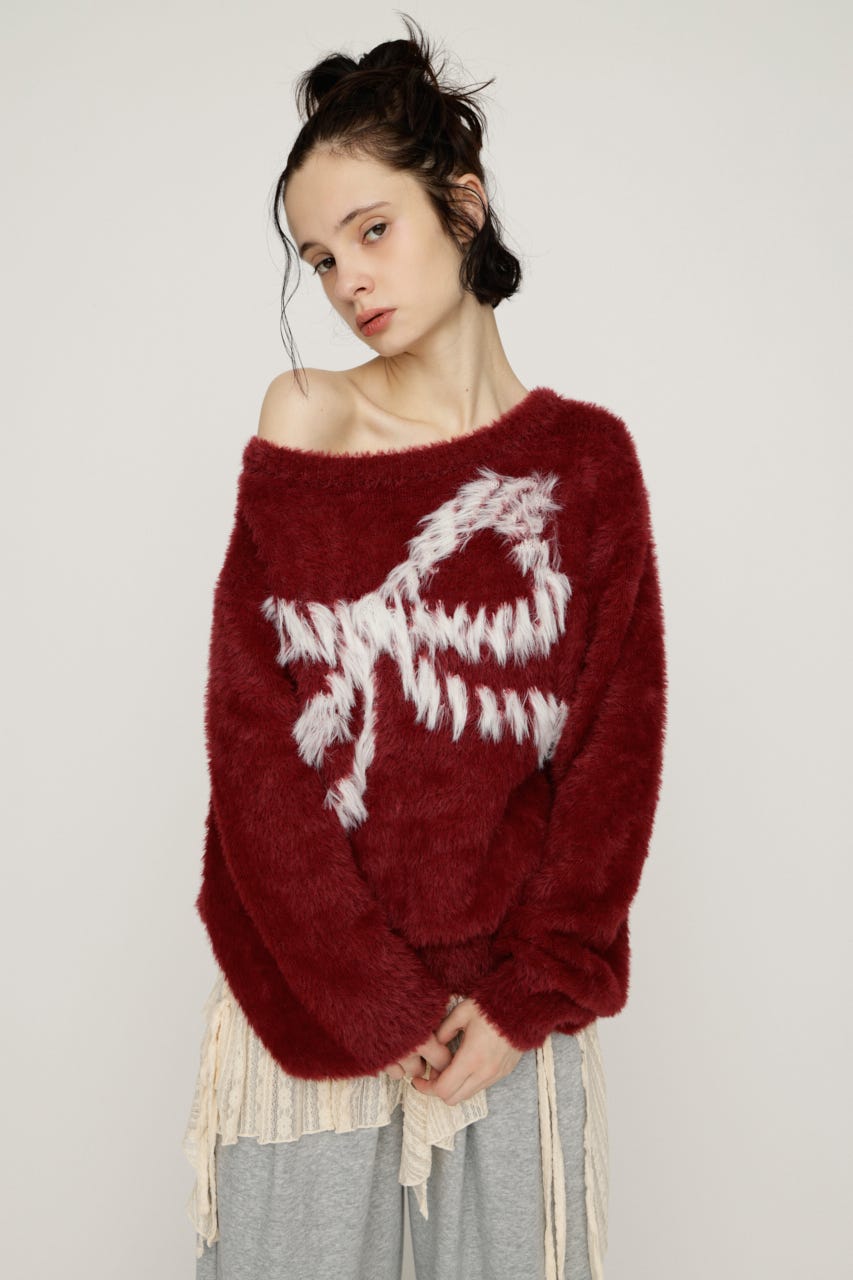 SLY | ONE SHOULDER RIBBON KNIT トップス (ニット ) |SHEL'TTER WEBSTORE
