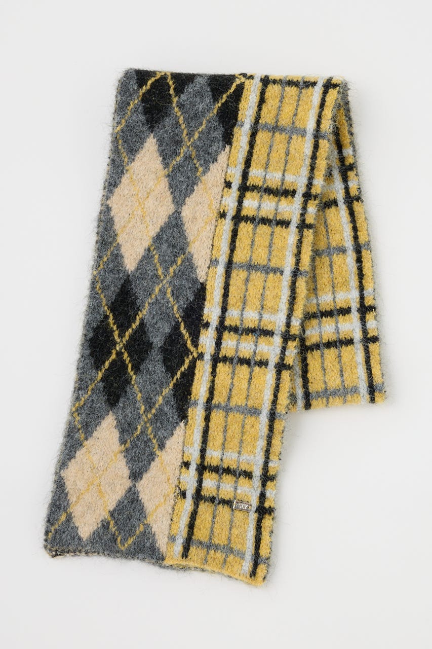 SLY | ARGYLE MIX JQ KNIT STALL (ストール・マフラー ) |SHEL'TTER
