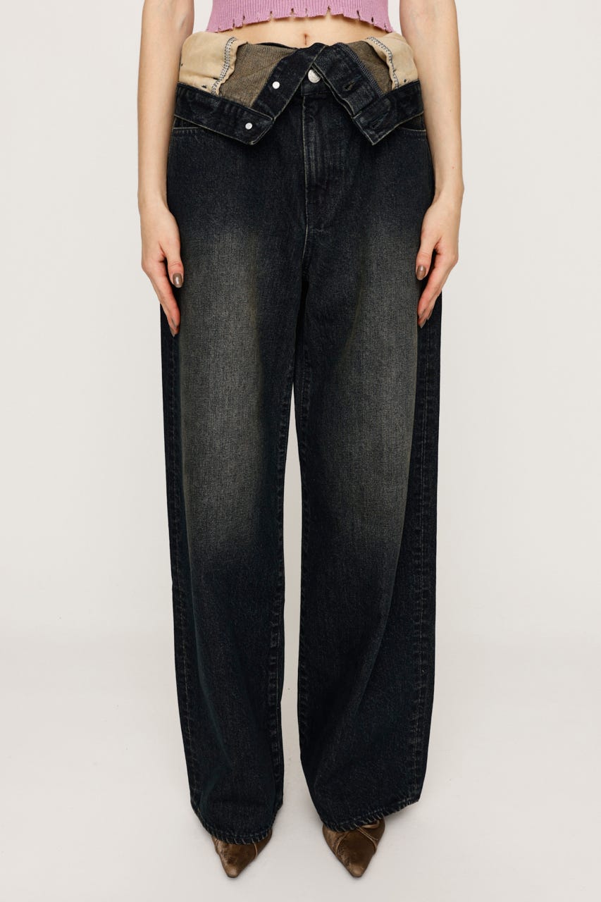 SLY | LAYERED STRAIGHT DENIM パンツ (ストレート ) |SHEL'TTER WEBSTORE