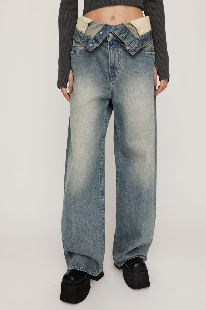 SLY | LAYERED STRAIGHT DENIM パンツ (ストレート ) |SHEL'TTER WEBSTORE