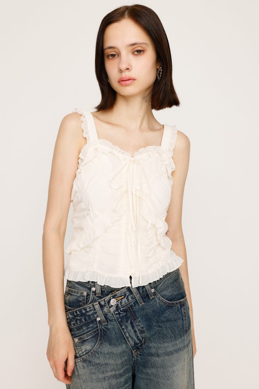 SLY | SHEER SQUEEZE CAMI トップス (キャミソール ) |SHEL'TTER WEBSTORE