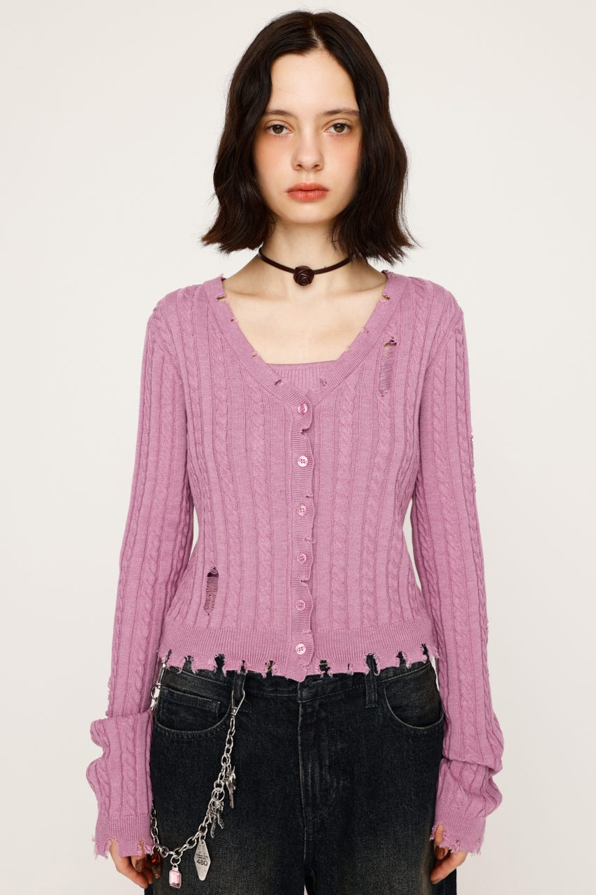SLY | V／N CRASH 2P トップス (ニット ) |SHEL'TTER WEBSTORE