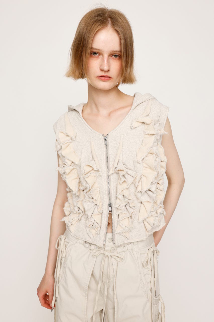 SLY | FRONT ZIP FRILL トップス (その他トップス ) |SHEL'TTER WEBSTORE