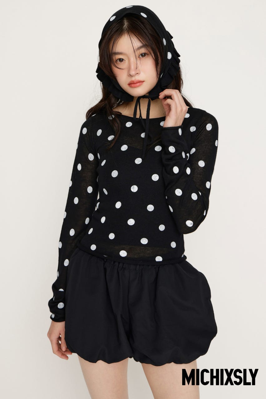 SLY | MICHIXSLY DOTS KNIT トップス (ニット ) |SHEL'TTER WEBSTORE