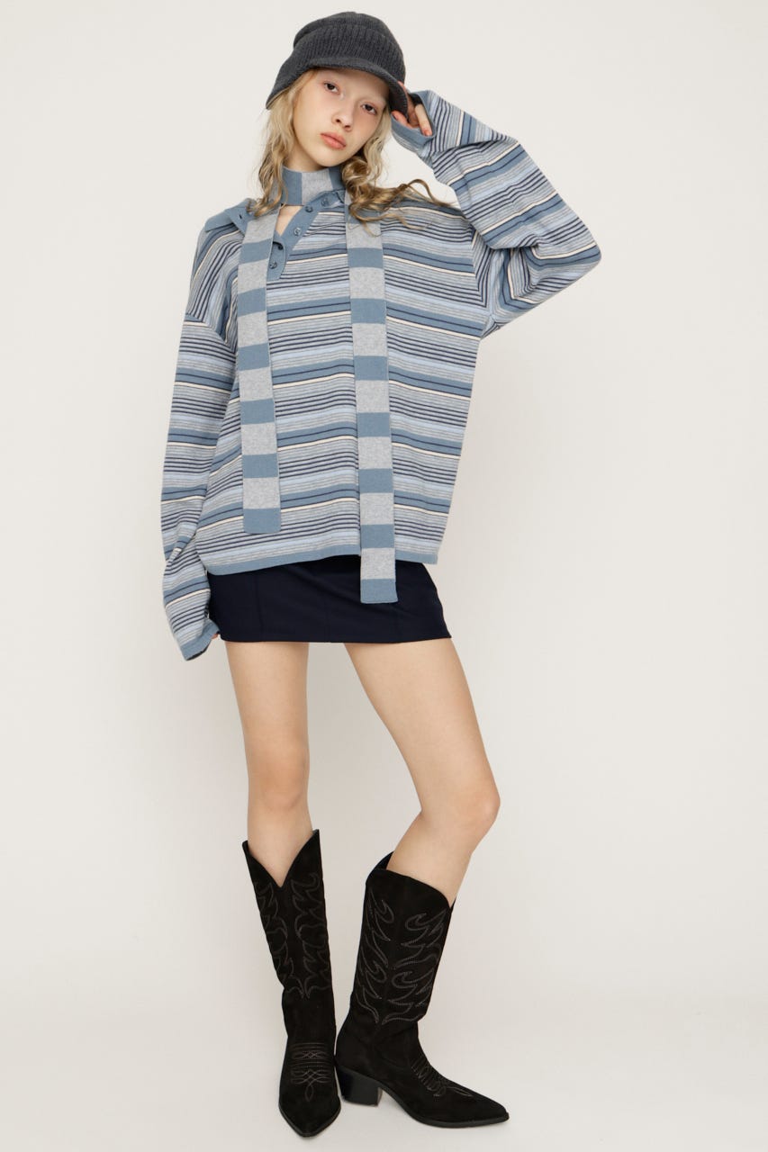 SLY | HG KNIT ASYMMETRY トップス (ニット ) |SHEL'TTER WEBSTORE