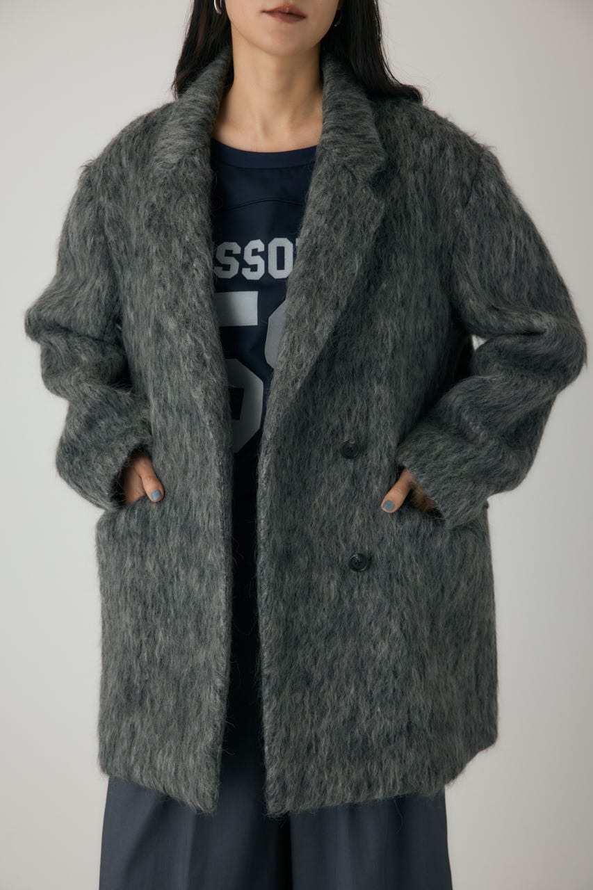 AZUL BY MOUSSY | シャギーパデットショルダーコート (コート ) |SHEL