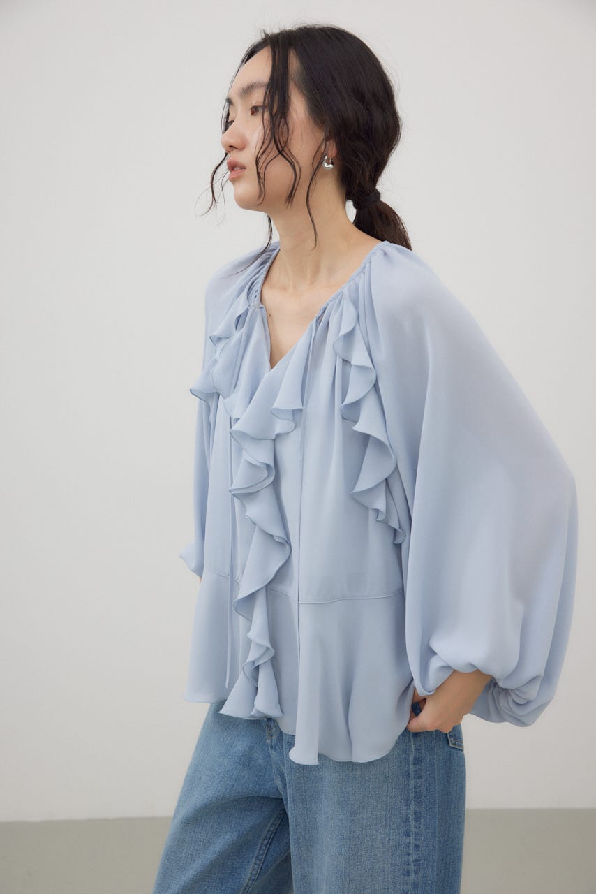 AZUL BY MOUSSY | ラッフルブラウス (シャツ・ブラウス ) |SHEL'TTER