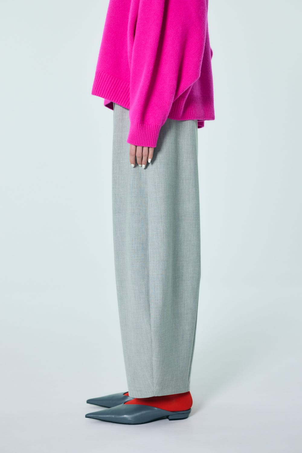 ROUND TROUSER｜34｜BLK｜TROUSERS｜ENFÖLD OFFICIAL ONLINE STORE